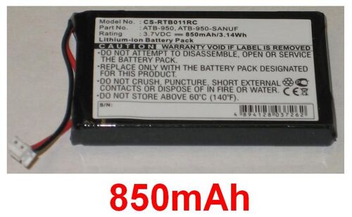 Batterie Pour Rti T1, T1b, T2, T2+, Theatertouch, 50.16 X 29.98 X 6.39mm, Ean: 4894128037262, P/N: 40-210154-17, Atb-950, Atb-950-Sanuf **850mah**