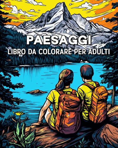 Paesaggi Libro Da Colorare Per Adulti