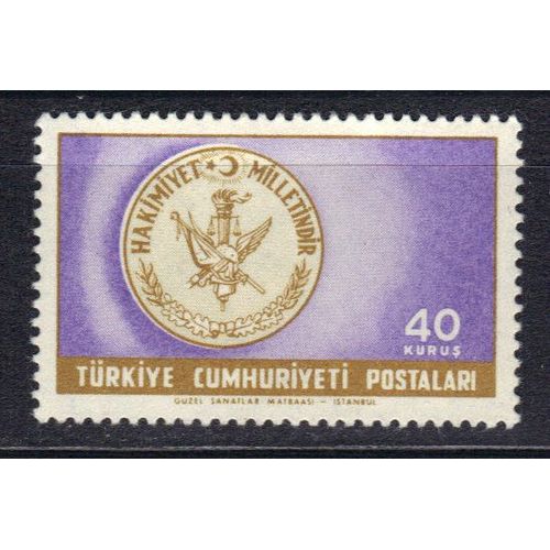 Turquie 1960 : Procès De Jassi Ada - Timbre Neuf *