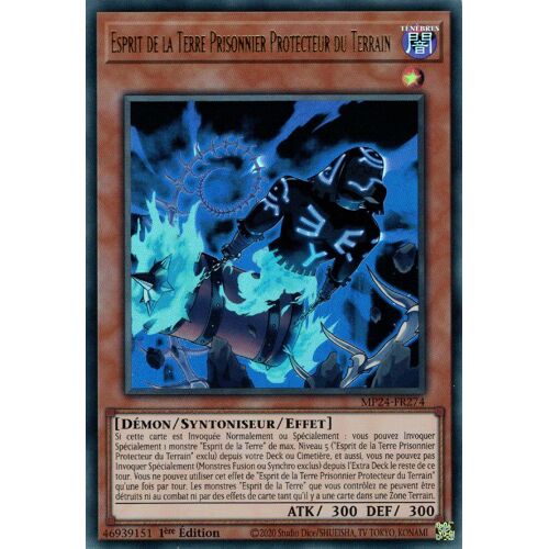 Yu Gi Oh Mp24 Fr274 Esprit De La Terre Prisonnier Protecteur Du Terrain Ultra Rare