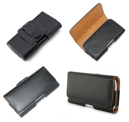 Housse / Etui Horizontal Sobre + Accroche Ceinture