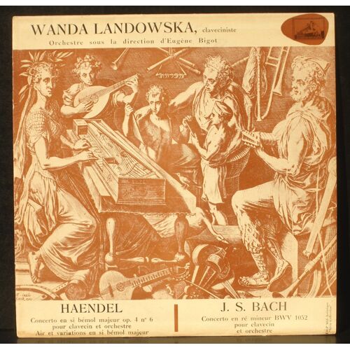 Bach Concerto 1052 - Haendel : Concerto Op 4 / 6 Landowska Bigot 1937