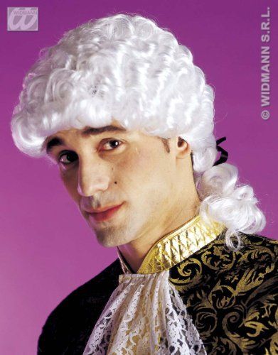 Widmann A6026 Blanc Marquis Perruque Dans Une Bo¿Te