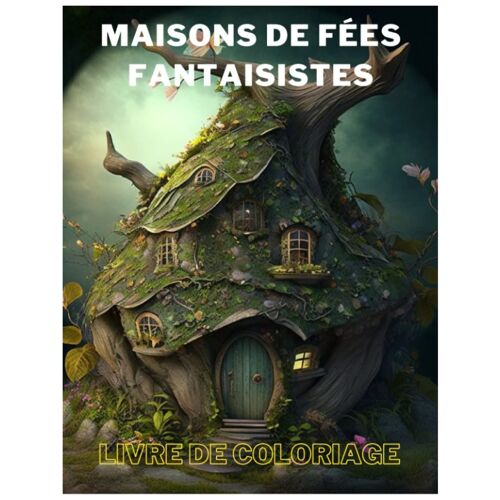 Maisons De Fées Fantaisistes Livre De Coloriage: Livre De Coloriage De Maison De Fée Magique Pour Adultes, En Niveaux De Gris Pour La Gestion Du Stress Et La Relaxation. (French Edition)