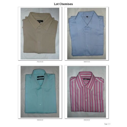 Lot 4 Chemise T2/37/38