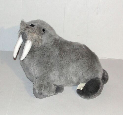 Peluche Morse Gris A B C D Produkt Plush Doudou Phoque 28 Cm
