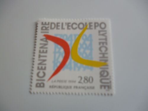 Timbre "Bicentenaire De L'ecole Polytechnique :1794-1994".