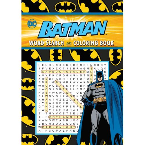 Batman Word Search And Coloring Book