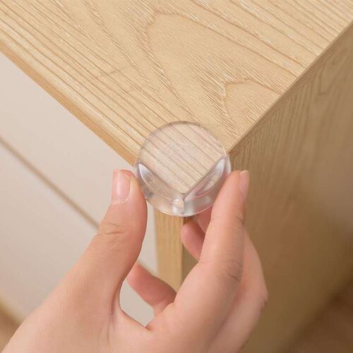 Protections Coin De Table Pour Bébé - Protections D'angle Pour Meuble Sécurité Enfant Pour Bureau, Berceau, Cheminée, Table, Coins & Bords Molles + Sans Danger Rondes Pack De 12