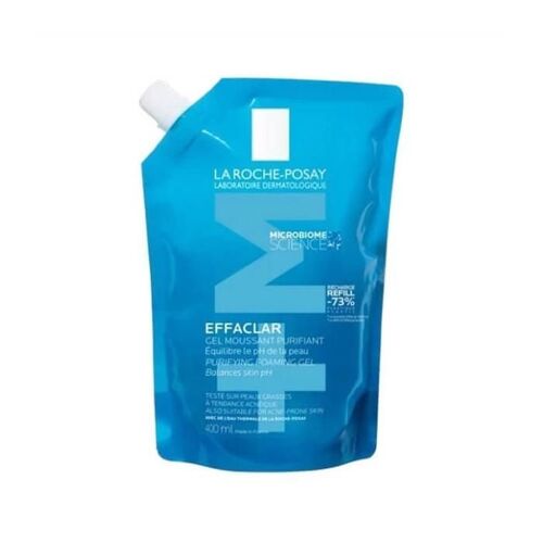 La Roche-Posay Effaclar Gel Moussant Peau Grasse Acnéique Recharge | 400ml 