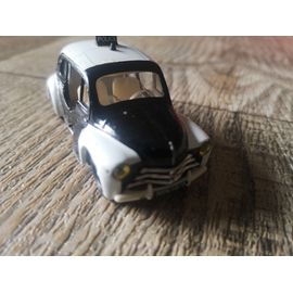 Voiture Miniature De Police 4cv Renault - Echelle 1/43 Eme