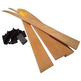 5 Lattes Bois + Embouts - 1400x53x9 Mm - Spécial Bz / Convertible / Sommier