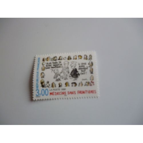 Timbre "Médecins Sans Frontières".