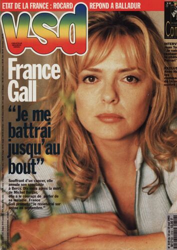 Vsd / 13-05-1993 N°819 : France Gall (6p) - Stephanie De Monaco (2p) - Jane Birkin (1,5p)