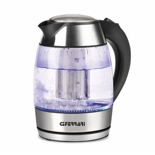 Bolle Blu - Bouilloire + Tisaniera En Verre Sans Fil 1,7 Litres 2200 Watt - G3 Ferrari