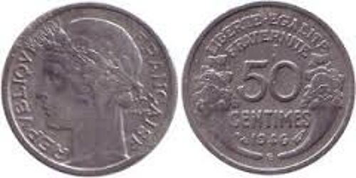 Pièce 50 Centimes - Type Morlon - 1946 - Lettrée B