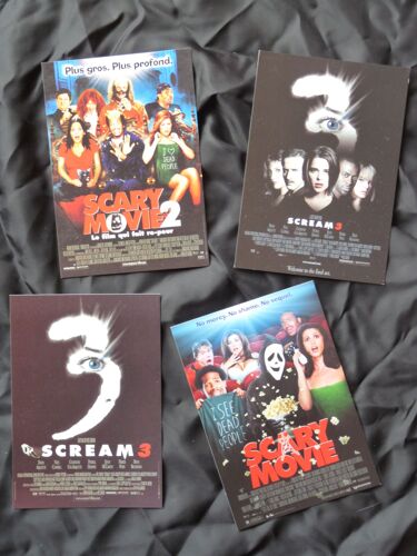 Scream Et Scary Movie - Lot De 4 Cartes Postales Couleur
