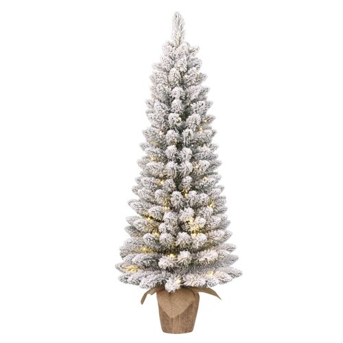 Sapin de Noël artificiel étroit LED H75
