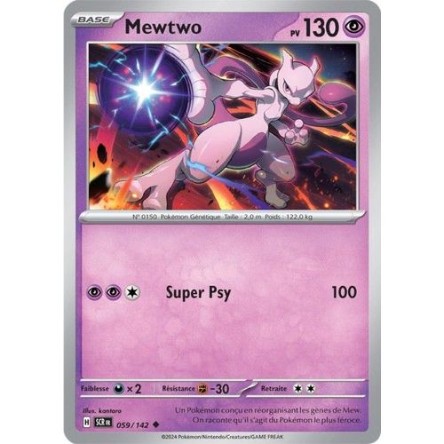 Carte Pokémon - Mewtwo - 059/142 - Ev7 Couronne Stellaire