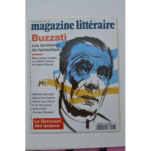 Magazine Littéraire N°336 : Buzzati, Les Territoires Du Fantastique - Le Goncourt Des Lycéens - Deux Textes Inédits Sur Albert Camus Et Francis Bacon ...