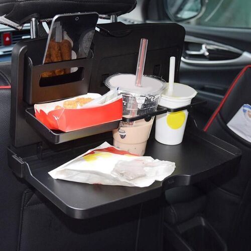 Table De Voiture Pliante Universelle, Porte-Gobelet Multifonctionnel Auto, Siège Arrière, Nourriture, Plateau De Voiture, Tasse D'eau, Support De Téléphone, Étagère De Palette De Voiture