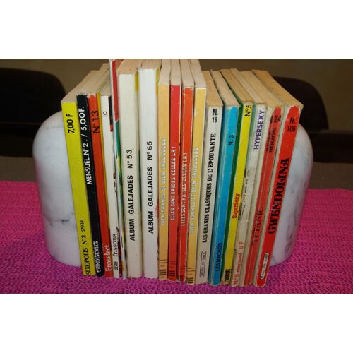 Lot De 17 Romans Littérature Française Érotique