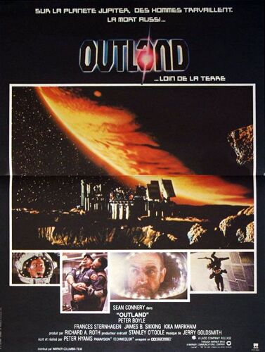 Outland Loin De La Terre - Véritable Affiche De Cinéma Pliée - Format 40x60 Cm - De Peter Hyams Avec Sean Connery, Peter Boyle, Frances Sternhagen, James Sikking, Frances Sternhagen - 1981