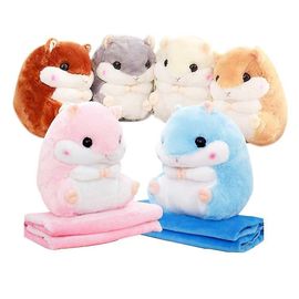 Mignon peluche Hamster Peluche Jouets d'animaux avec couverture