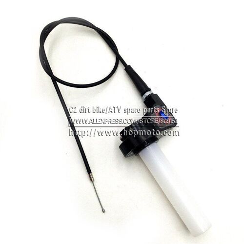Pince D'accélérateur En Plastique Et Aluminium, Avec Câble D'accélérateur, Pour Moto, Pit Bike, Motocross, Quad, Tout-Terrain