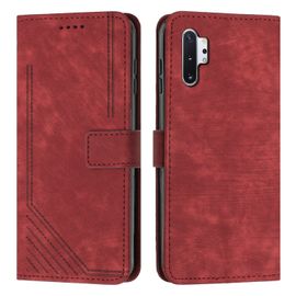 Coque Pour Samsung Galaxy Note 10 Pro,Etui De Samsung Galaxy Note 10 Pro Premium En Cuir Pochette Protection,Étui Pour Samsung Galaxy Note 10 Pro Portefeuille Rabat Clapet Case,Rouge