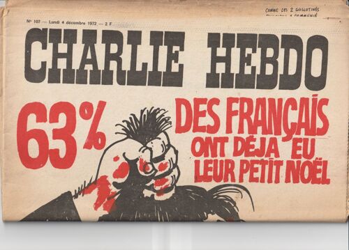 Charlie Hebdo 107 - Lundi 4 Décembre 1972