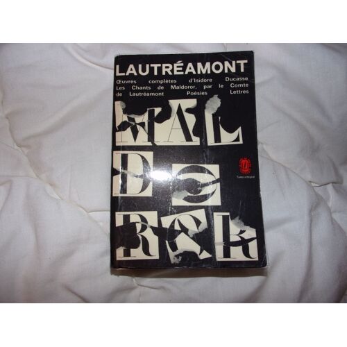 Lautréamont, ?uvres Complètes, Livre De Poche 1963
