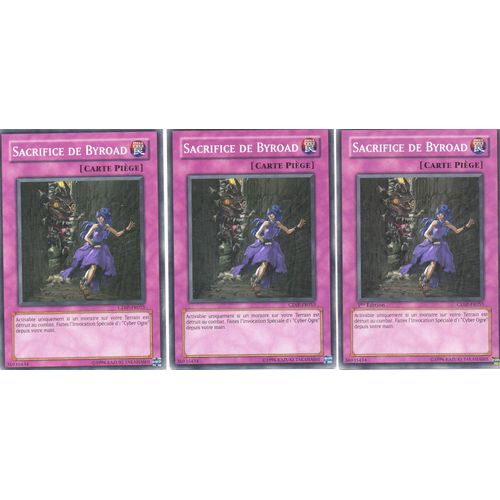 Sacrifice De Byroad  X3  -  Cdip-Fr055