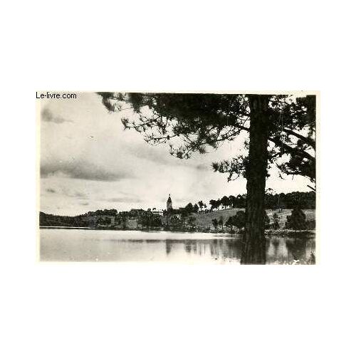1 Photo-Carte Postale En Noir Et Blanc Dentellee De Dimension 9 X 14 Cm : Dalat (Indochine) - Le Lycee Yersin Vu De La Rive Sud Du Lac.