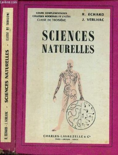 Sciences Naturelles - Cours Complémentaires Collèges Modernes Et Lycées - Classe De Troisième