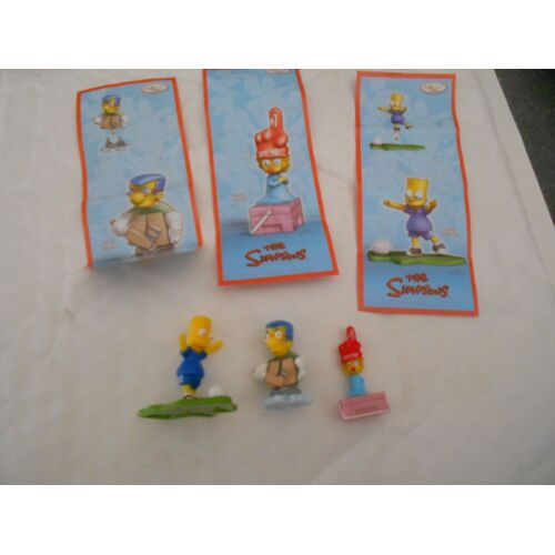Lot De 3 Figurines Kinder Simpson