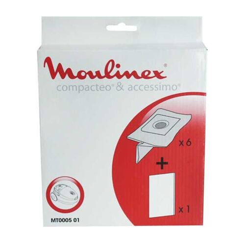 MT000501. SACHET DE SACS MOULINEX 6+1F MOULINEX