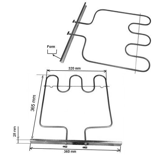 Indesit - Resistance Sole - Ref: C00016435