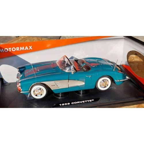 Chevrolet Corvette Verte 1958 1/18 Motormax-Motormax