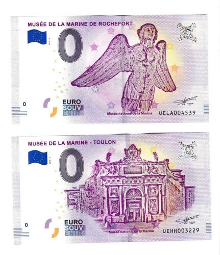Billets Touristiques Musées De La Marine, Lot De Deux
