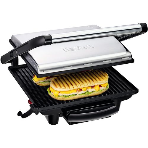 Gril Viande Électrique Et Panini Multifonction 2000w Noir Argent