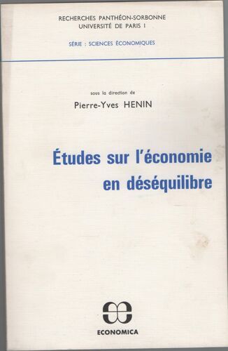 Études Sur L'économie En Déséquilibre