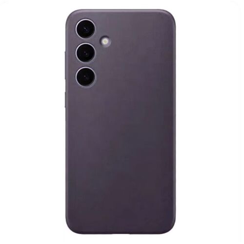 Coque pour Samsung Galaxy S24 de protection téléphone portable case - cuir véritable - Mauve foncé