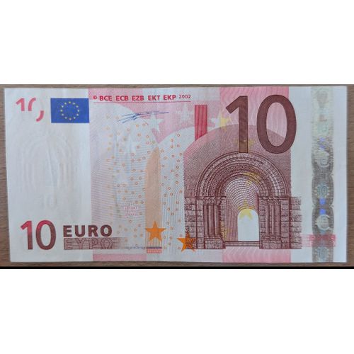 Billet De 10€ Signé Duisenberg En Très Bon État.
