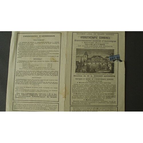 Documents 1883 : Jacot Des Combes - Fabrique D'horlogerie Française, Hydrothérapie Combinée Brioude (43), La Grande Compagnie D'assurance, Louis Roustic Vin Carcassonne, Bessède & Fils Chocolat - Vin.
