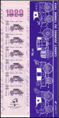  France - Bande Carnet Bc2578a - Journée Du Timbre : Diligence Paris Lyon Année 1989 