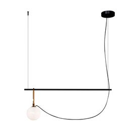Artemide Lampe À Suspension Nh S2 14 (Led - Verre Soufflé Et Laiton)