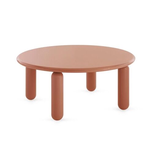 KARTELL table basse UNDIQUE MAS H 30 cm (Orange - Bois de hêtre laqué polyester)
