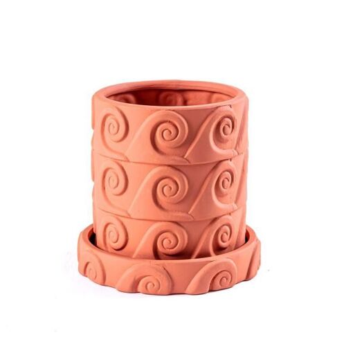 SELETTI vase MAGNA GRAECIA ONDA (Naturel - Terre cuite)