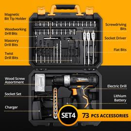 Perceuse Visseuse sans Fil PRO 12V Batterie Li-ion LED
